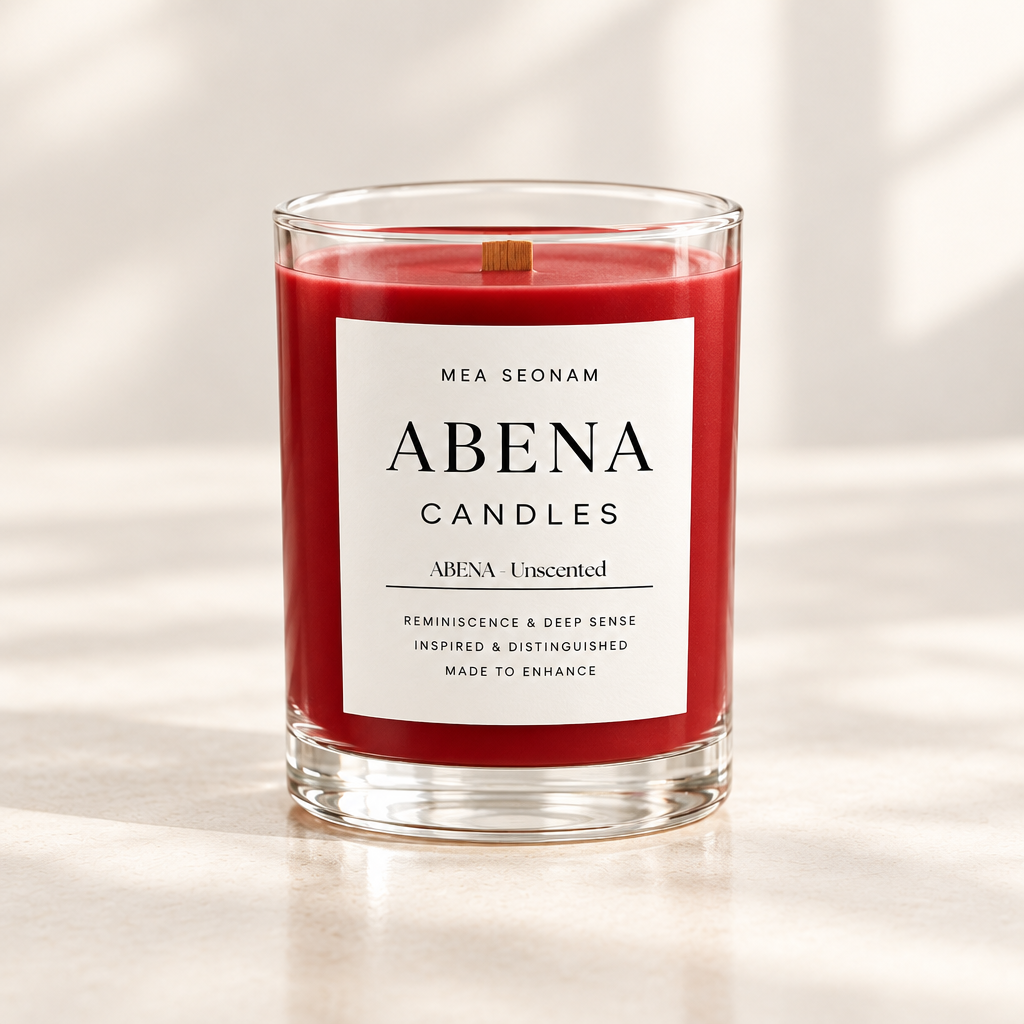 ABENA geurloze kaars – Rood