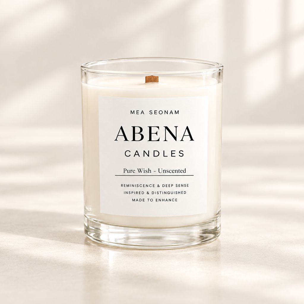 Pure Wish Unscented candle without flame