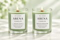 Ancient Earth green scented and unscented candle duo